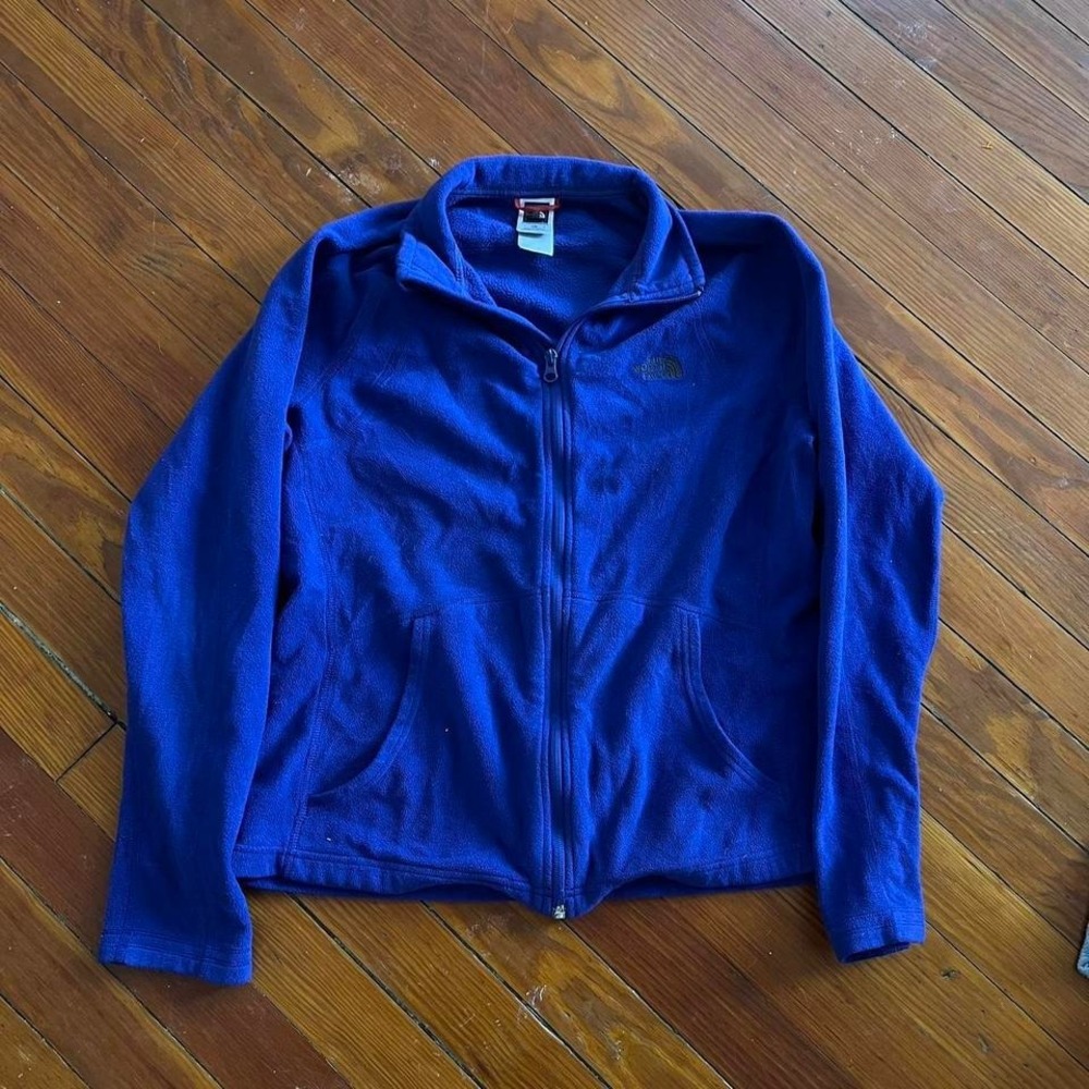 North Face Polartec Fleece zip up Sweater size L